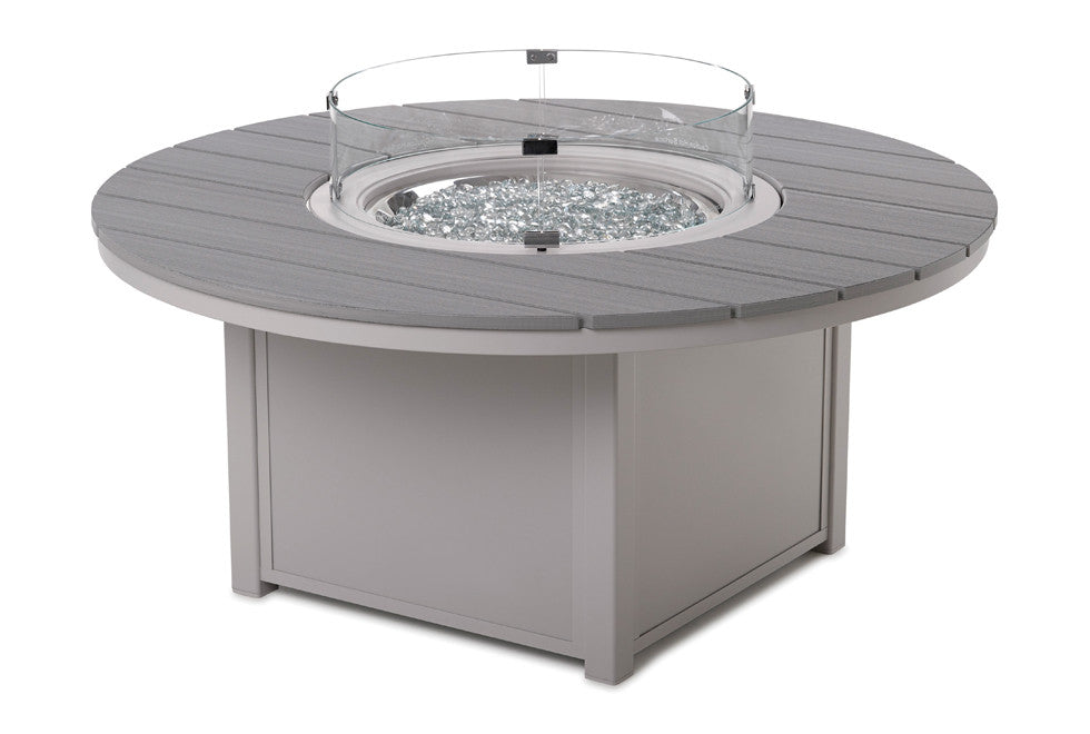 Telescope Casual 54" Rustic Round Chat Height Fire Table