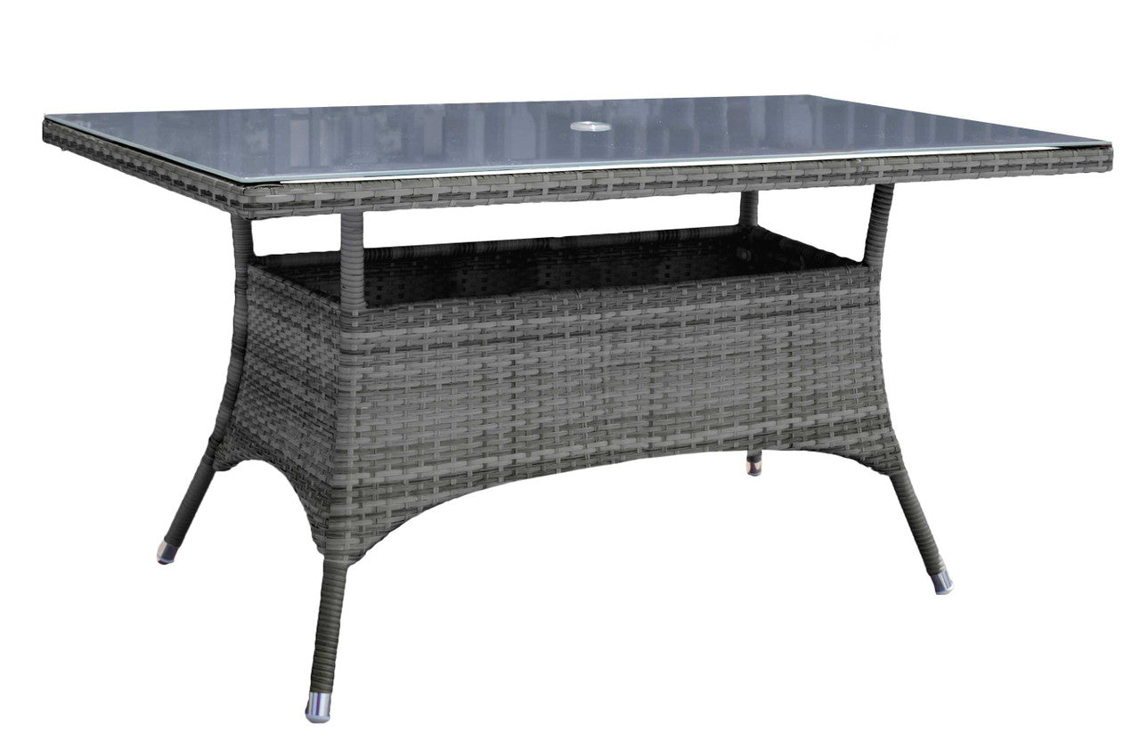 Hospitality Rattan Ultra Rectangular 36 X 60 Dining Table W Grey Gl Hospitality rattan ultra rectangular 36 x 60 dining table w grey gl